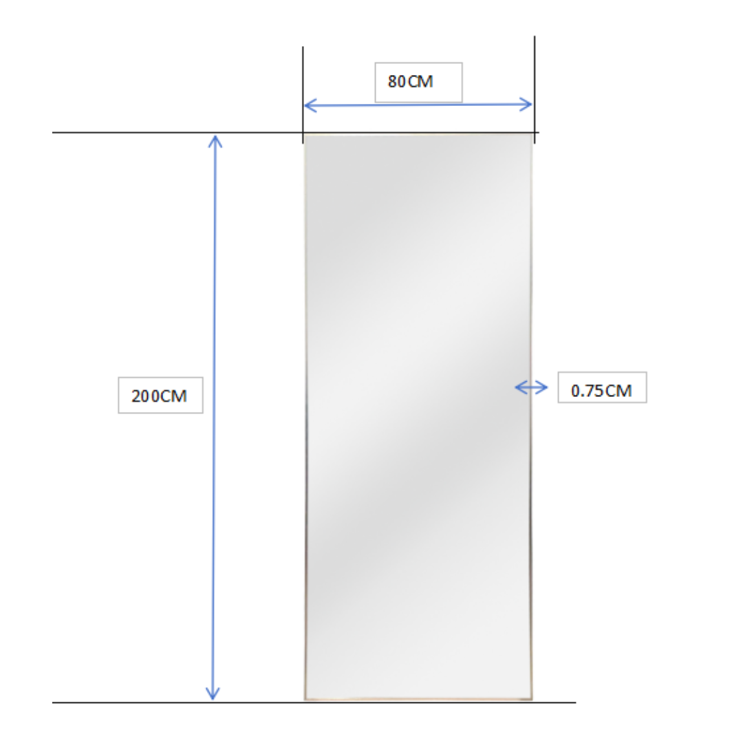 Sheba Full Length Mirror  200CM x 80CM - WA Only