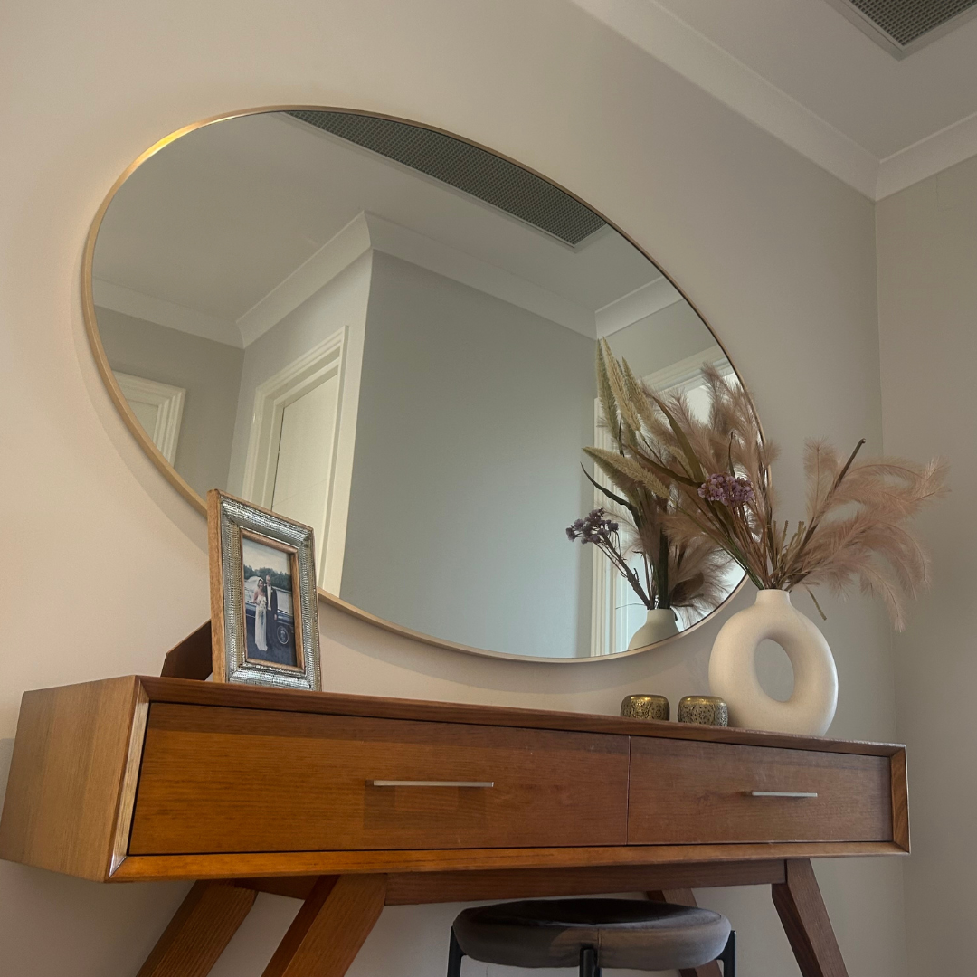 Opal Metal Framed Gold Mirror  100CM x 150CM