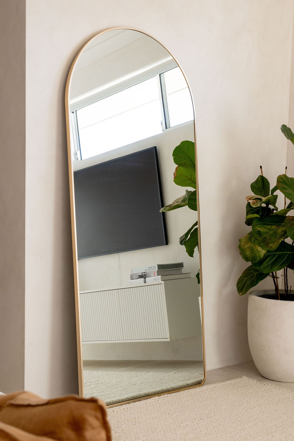 Elin Metal Framed Arch Mirror  180CM x 80CM